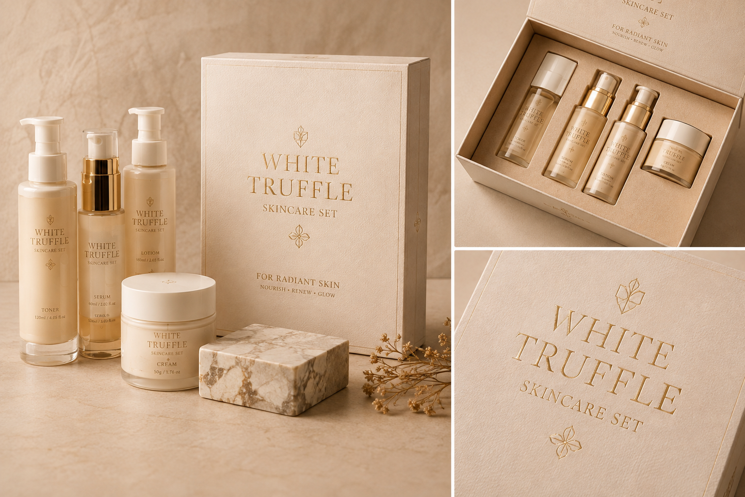 Cosmetics gift set packaging