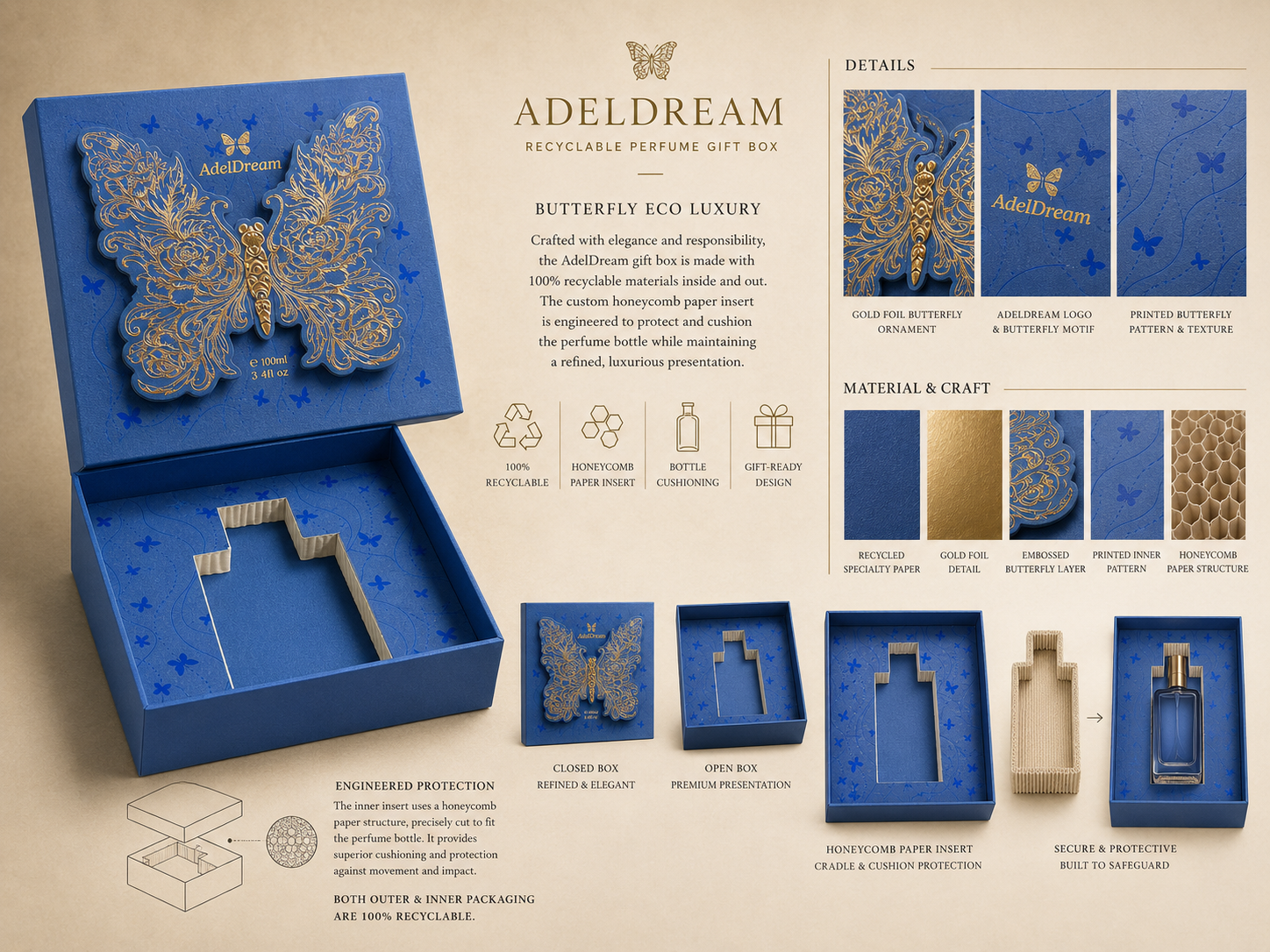 Cosmetics gift set packaging