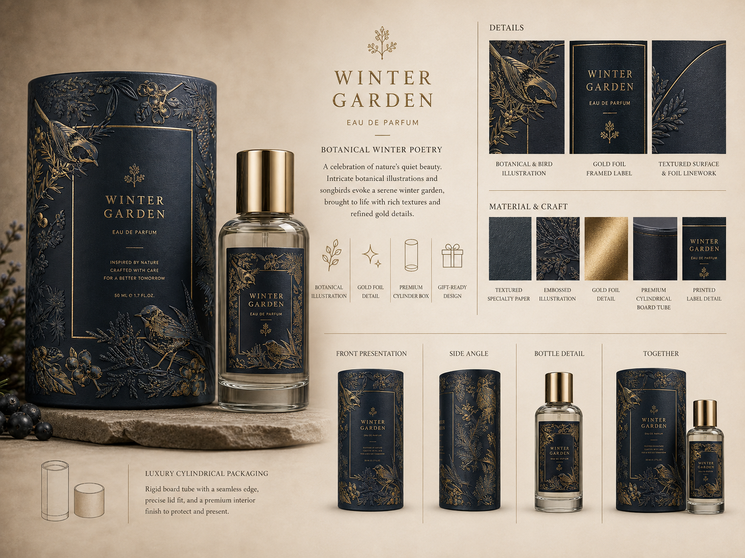 Luxury fragrance packaging