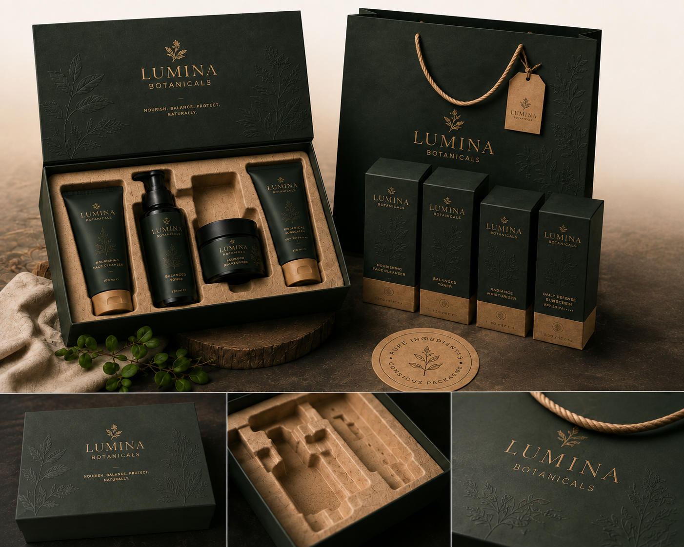 Premium sustainable cosmetics packaging solution